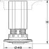AXILO 48 Plinth Foot/Shaft H150mm Plug - view 2