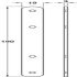 Door Panel Con.Plt 3.0x19x192mm Steel E.Crm - view 2