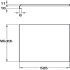 Undersink Liner Aluminium for 18 mm Board Thickness For cabinet width 900 mm width 863 mm - view 2