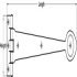 Working Strap Hinge Cast Iron Arrow-Type Black antique Length 390 mm x Height 102 mm - view 2