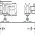 Complete Set for 1 Door for Sliding Interior Doors Slido D-Line11 Top hung system Slido D-Line11 40-P with soft close - view 4