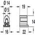 Con Shelf Support D5mm Plug Plastic Grey 7035 - view 3
