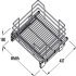 Hafele PO Bskt Set Full 300mm Chrome Wire - view 2