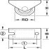 D25mm Castor Fixed without Brake Plastic Galvanised - view 4