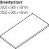 Timber Prime Oak B/Bar 3050x900x40mm - view 2
