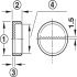 Suspension Fitting Half-Circle Aperture with Serrated Edge for Use With Pan Head Screws Internal Ø 27 mm - view 2