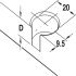 Rafix 20 FF Housing wo Ridge 16mm Plastic Silver - view 2