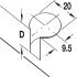 Rafix 20 Housing w Ridge 19mm Plastic Brown - view 3