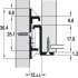 Roller Drawer Runner Base Sgl 35kg 450mm Wht - view 3