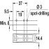 Push Door Catch Concealed or Surface Mounted Short Version with Buffer K Push Tech Anthracite - view 4