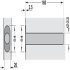 Door Closer Concealed Jamb Brass and Mild Steel Perko For light to medium use applications Polished brass - view 3