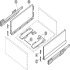 NPS Drawer Set w SC 40kg 186/270mm Silver - view 4