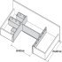Banio Storage System Add Fixing Rail Plastic Wht - view 4