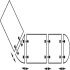 Table Top Connecting Fitting Modular Powder coated zinc Dark grey finish - view 3