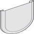 Patch Assembly Cover Plates for Sliding Glass Interior Doors Hawa-Junior Top hung system Stainless steel finish 940.40.023