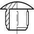 Cover Caps D12mm Blind Phillips Plastic 9010 Fawn - view 5