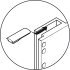 Pull Down Wardrobe Rail for Installed Height 850 mm 2004 Steel wardrobe rail plastic pull rod housing and connecting parts For internal cabinet width 600-1000 mm white steel rail white plastic housing and connecting parts white pull rod - view 5