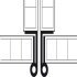 Cranked Hinge 50x35mm RH Brass MNP - view 5