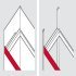 Designer Panel for Pull Out Frame Häfele Dresscode Width B 912 mm for cabinet width 1000 mm traffic white RAL 9016 - view 5