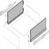 NPS Drawer Sides 250/450mm Silver 1pr - view 3
