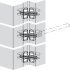 Concealed Door Closer Kit Zinc Alloy with Plated Steel Links Soss For interior doors Satin brass plated - view 4