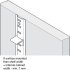 Raised Bookcase Strip 1829mm Steel Bright Zinc Plated - view 3