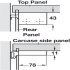 Cabinet Hanger Screw Fixing Scarpi-4 Left - view 2
