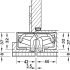 Tectus TE540 3D A8 180D Hinge BM - view 3