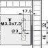 NPS Int Drawer Front Cover Cap 90mm Stn - view 3