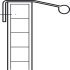 Maddox Pull Handle Zinc Alloy Polished Chrome 32mm Fixing Centres - view 4