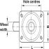 D100mm Castor Swivel without Brake Plastic Galvanised - view 5