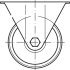 D100mm Castor Fixed without Brake Plastic Galvanised - view 5