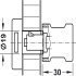 Symo3000 Lock Handle Case wo Rings RH MNP - view 2