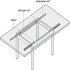 Extending Table Runners for Tables with Frames Load Capacity 60 kg Installed length 800 mm opening for insert 610 mm - view 4