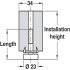 Plinth Adj Fit Screw 75mm 100x34x34mm - view 3