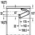 Blanket Box Lid Stay for Wooden Lids Maxi Up 3675 Approx. 75° opening angle Model F blue - view 5