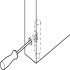 Pivot Hinge 140° Without Stop For flush mounted doors Brown - view 4