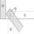 Pivot Hinge 140° Without Stop For flush mounted doors Brown - view 3