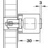 Symo3000 Lock Handle Case wo Rings RH MNP - view 4