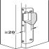 Mortice Lock for Dialock DT 700 and DT 710 DIN R panic function inwards opening doors polished brass coloured - view 3