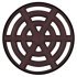 Vent Trim Rectangle D65mm Plastic Brown 571.03.165