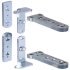 Concealed Mortice Hinge Set for Flush Doors CIR Unhanded for left or right hand use Galvanized finish 927.54.090
