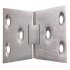 Butt Hinge Counter Flap 102 x 32 mm Brass With brass pin Satin chrome 926.95.204