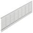 Ventilation Grille Phillips Slot 500x100mm Anodised Silver Fire Rated 575.28.934