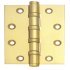 Butt Hinge Ball Bearing 101 x 75 mm Brass ANSI hole pattern (template drilled) Polished 926.90.038
