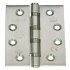 Butt Hinge 102 x 76 mm 304 Stainless Steel Phoenix Slimline ANSI hole pattern Square corners satin 926.91.380