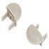 Loox5 1190 Profile Rectangle Endcaps Plastic Silver 833.72.855