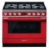 Smeg Por CPF9GPR Range Ckr DF Red/Stainless Steel 534.64.849