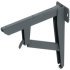 Hebgo LD Fold.Bracket 380x134mm 150kg/Pr Steel 287.42.412