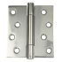 Butt Hinge Concealed Bearing 3 Knuckle Fixed Pin 102 x 89 mm Stainless Steel Staggered hole pattern Square corners satin 926.91.200